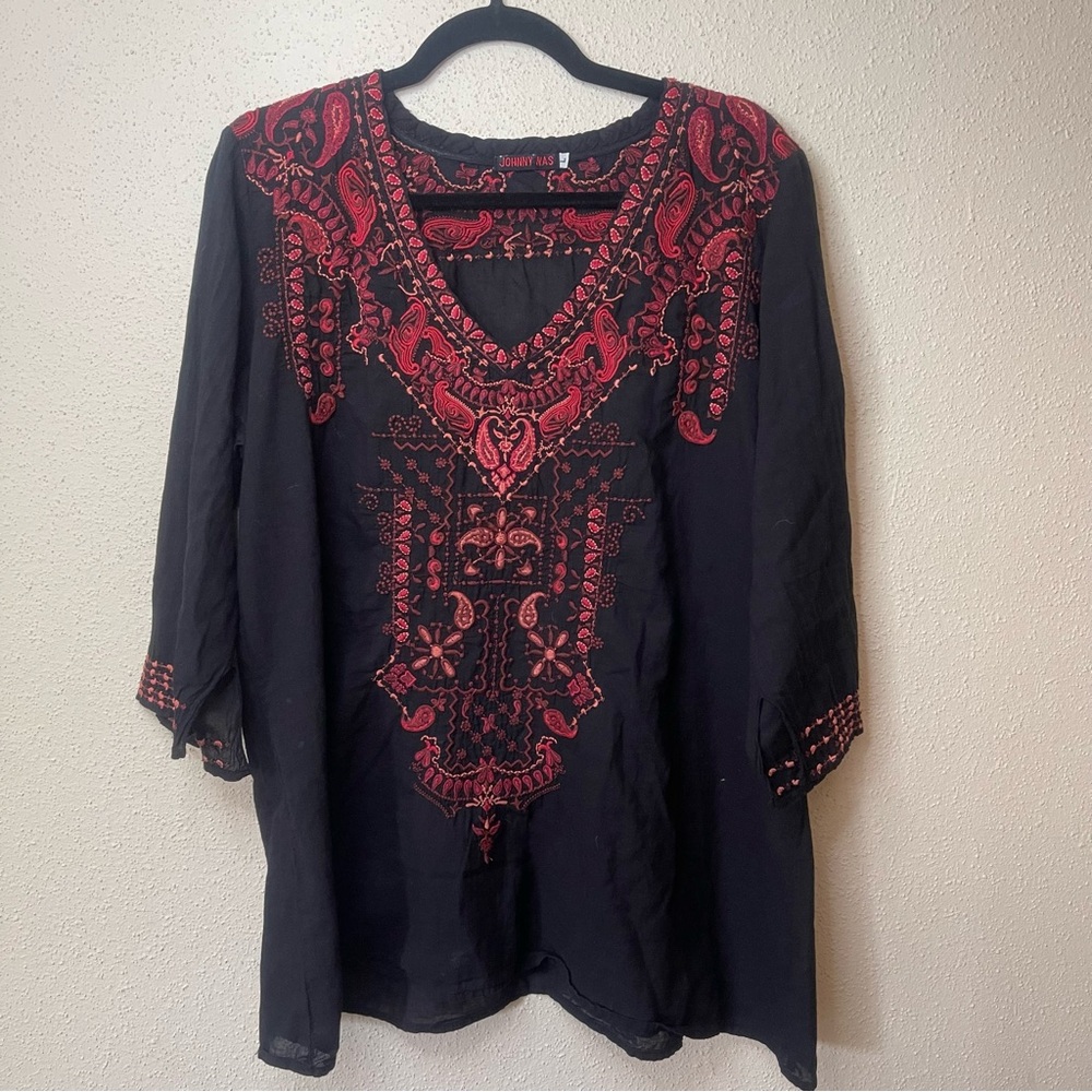 Johnny Was tunic blouse